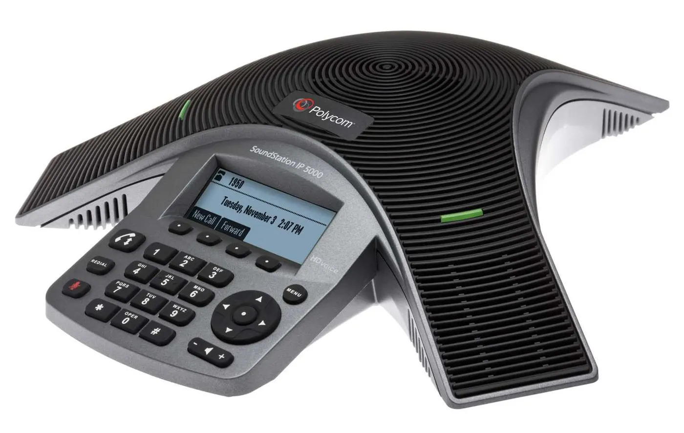 IP-телефон Polycom SoundStation IP 5000 conference phone with factory disabled media encryption. 802.3af Power over Ethernet. Includes 7.6 meter Ethernet cable. (2200-30900-114)