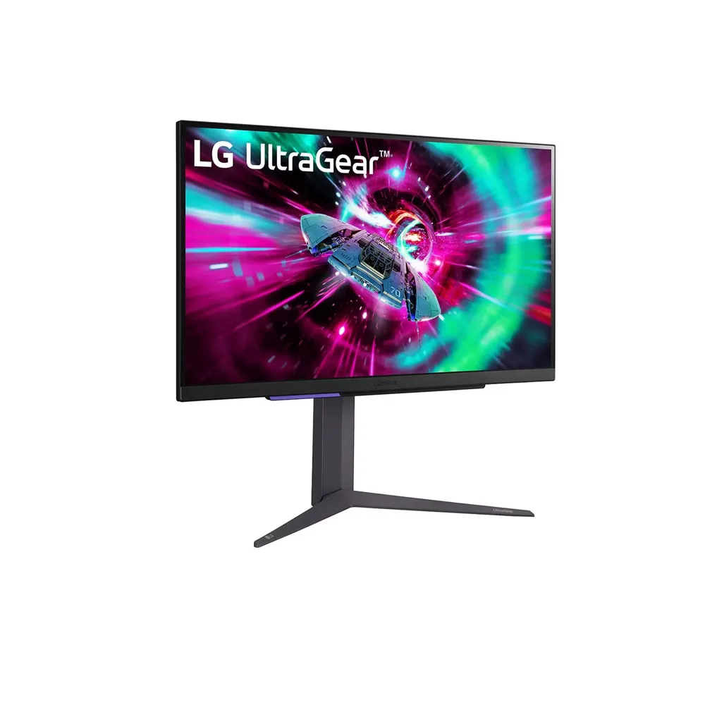 Монитор LG игровой 27'' 16:9 3840x2160(UHD 4K) IPS, 144 Hz, 400cd/m2, 1000:1, 1ms, 2xHDMI, DP, Height adj, Pivot, Tilt, 1Y, чёрная (27GR93U-B)