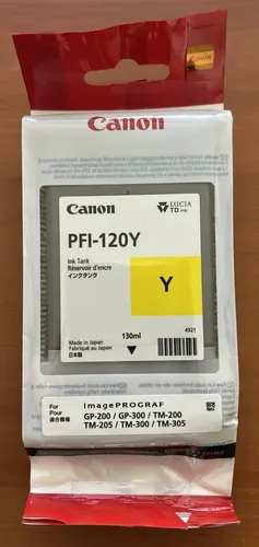 Картридж Canon PFI-120 Yellow (2888C001)