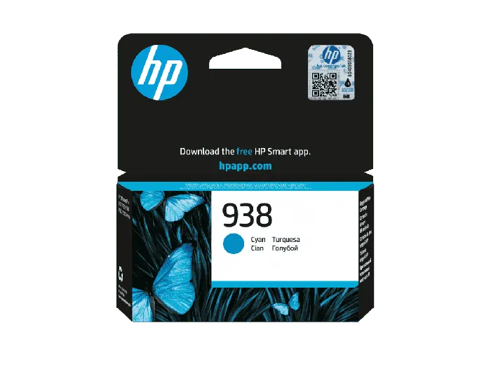 Картридж HP 938 Cyan оригинальный (4S6X5PE)