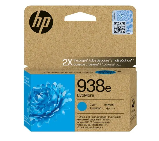 Картридж HP Europe 938e EvoMore Cyan оригинальный (4S6X9PE)