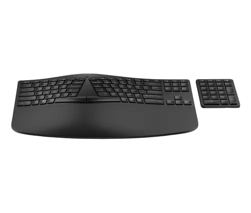 Клавиатура HP чёрная эргономическая беспроводная клавиатура (7E755AA)
