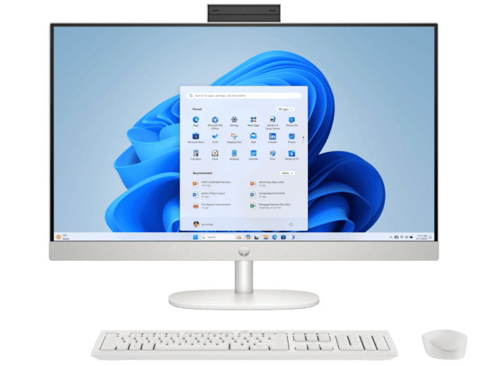 Моноблок HP 7Y0F3EA 27 inch All-in-One 27-cr0037ci PC 27'' FHD (1920 x 1080)/Intel Core i3-1315U up to 4.5GHz (6C)/8GB/512GB/Intel UHD Graphics/Wi-Fi 6/BT5.4/HP TrueVision 720p/USB mouse+keyboard/DOS/1Y/чёрная