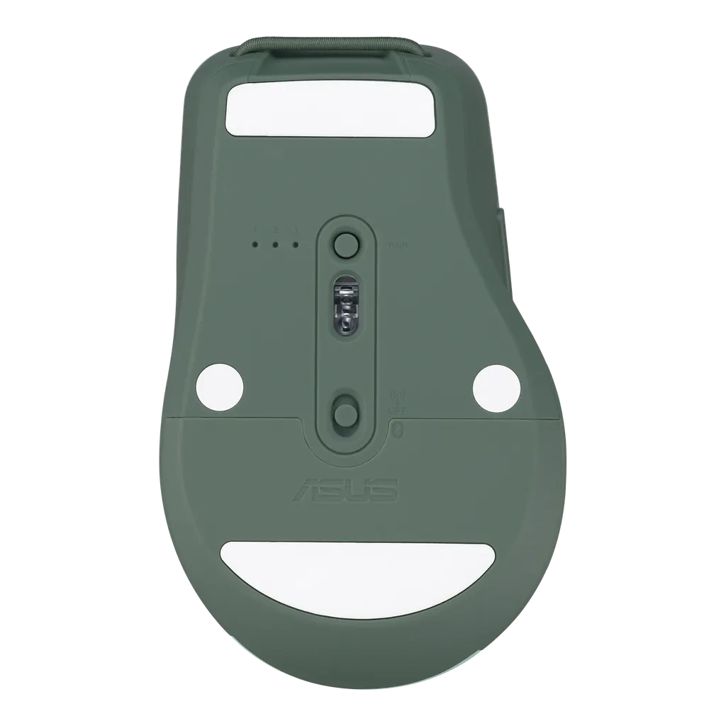 Мышь ASUS бесшумная SmartO Mouse MD200 Silent Plus Green (90XB0790-BMU030)