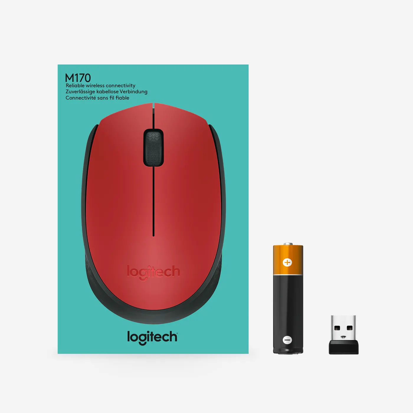 Мышь Logitech M330 (красная)
