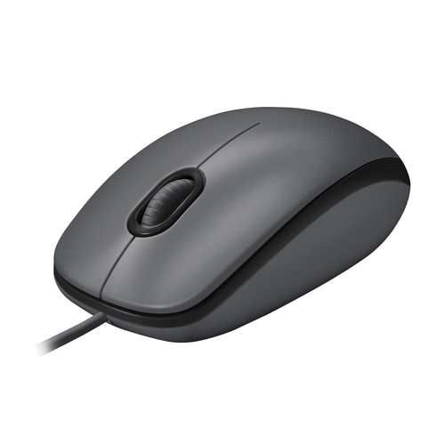 Мышь Logitech M100 чёрная (черная, оптическая, 1000dpi, USB, 1.8м) (M/N: M-U0026) (910-006652)