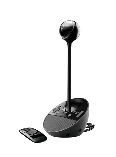 для видеоконференций Logitech BCC950, конструкция "всё-в-одном" для установки на столе: камера, устройство громкой связи, пульт ДУ (M/N: V-U0029)