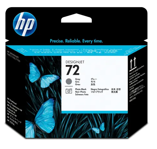 Печатающая головка HP Головка печатающая 72 Gray and Photo чёрная DesignJet Printhead для DesignJet T1100/Т610/T790/T795/T770 (C9380A)