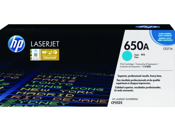 Картридж HP 650A Color LaserJet CP5525 Cyan Cartridge (CE271A)