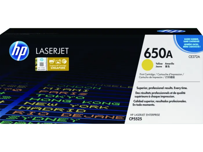 Картридж HP 650A Color LaserJet CP5525 Yellow Crtg (CE272A)