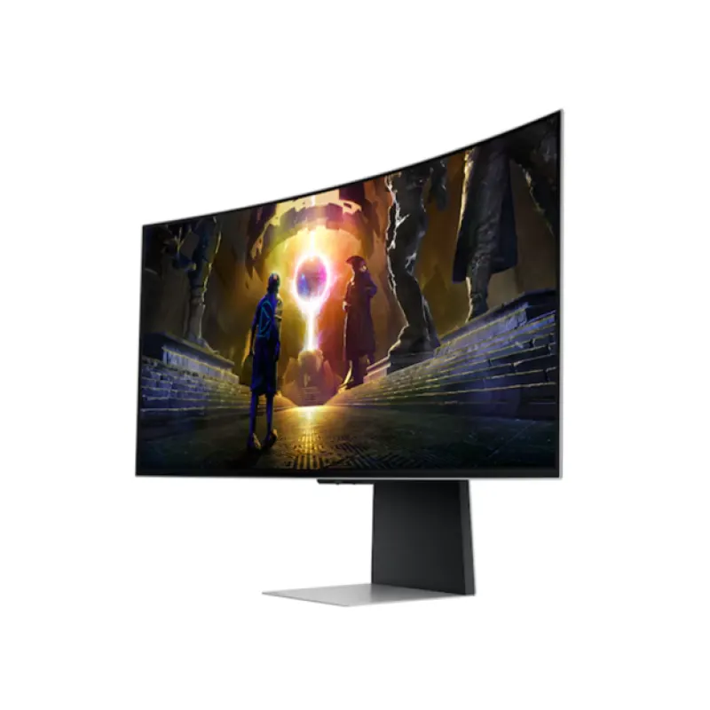 Монитор SAMSUNG жидкокристаллический LS34DG852SIXCI 34'' 21:9 3440x1440(UWQHD) OLED, Curved, nonGLARE, nonTOUCH, 175 Hz, 200 cd/m2, H178°/V178°, 2xHDMI, DP, Speakers, Silver