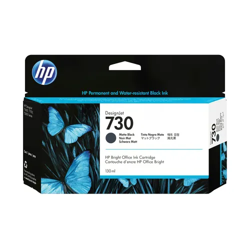 Картридж HP 730 130-ml Matte чёрная DesignJet Ink Cartridge (P2V65A)