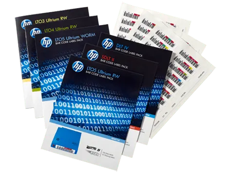 Аксессуар для носителей HPE LTO-7 Ultrium RW Bar Code Label Pack (Q2014A)