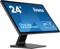 Монитор IIYAMA LCD 24'' 16:9 1920x1080 (FHD) IPS, 60Mhz nonGLARE, TOUCH 400cd/m2, H178°/V178°, 1000:1, 80M:1, 16.7M, 14ms, HDMI, DP, USB Hub, 3Y, чёрная (T2452MSC-B1)