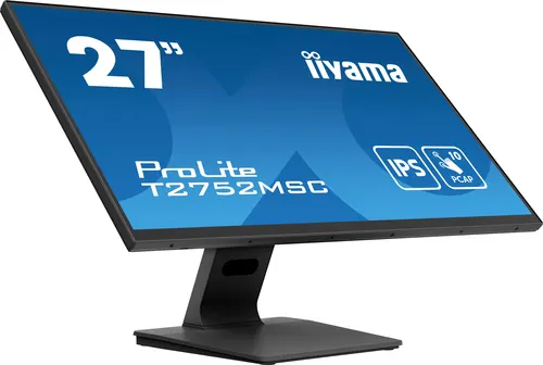 Монитор IIYAMA жидкокристаллический T2752MSC-B1 27'' 16:9 1920х1080(FHD) IPS, nonGLARE, 5ms, HDMI, DP, чёрная