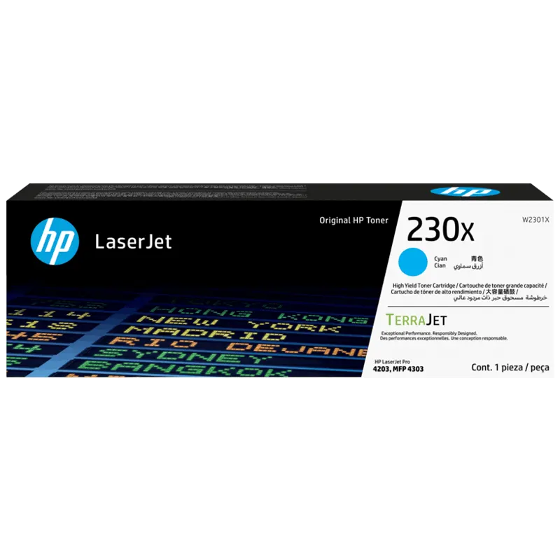 Картридж HP 230X Cyan Original LaserJet Toner Cartridge (W2301X)