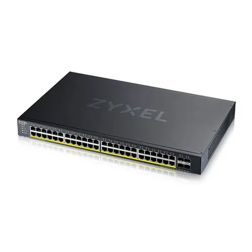 Коммутатор ZyXEL Smart L3 Lite Gigabit PoE Switch NebulaFlex XGS1935-52HP, 48xRJ-45: 1G PoE+, 4xSFP+, 375W PoE budget, rack 19" (XGS1935-52HP-EU0101F)