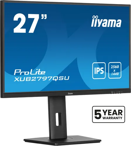 Монитор IIYAMA IPS 27'' 16:9 2560х1440, 16:9, 1300:1, 1ms, 80M:1