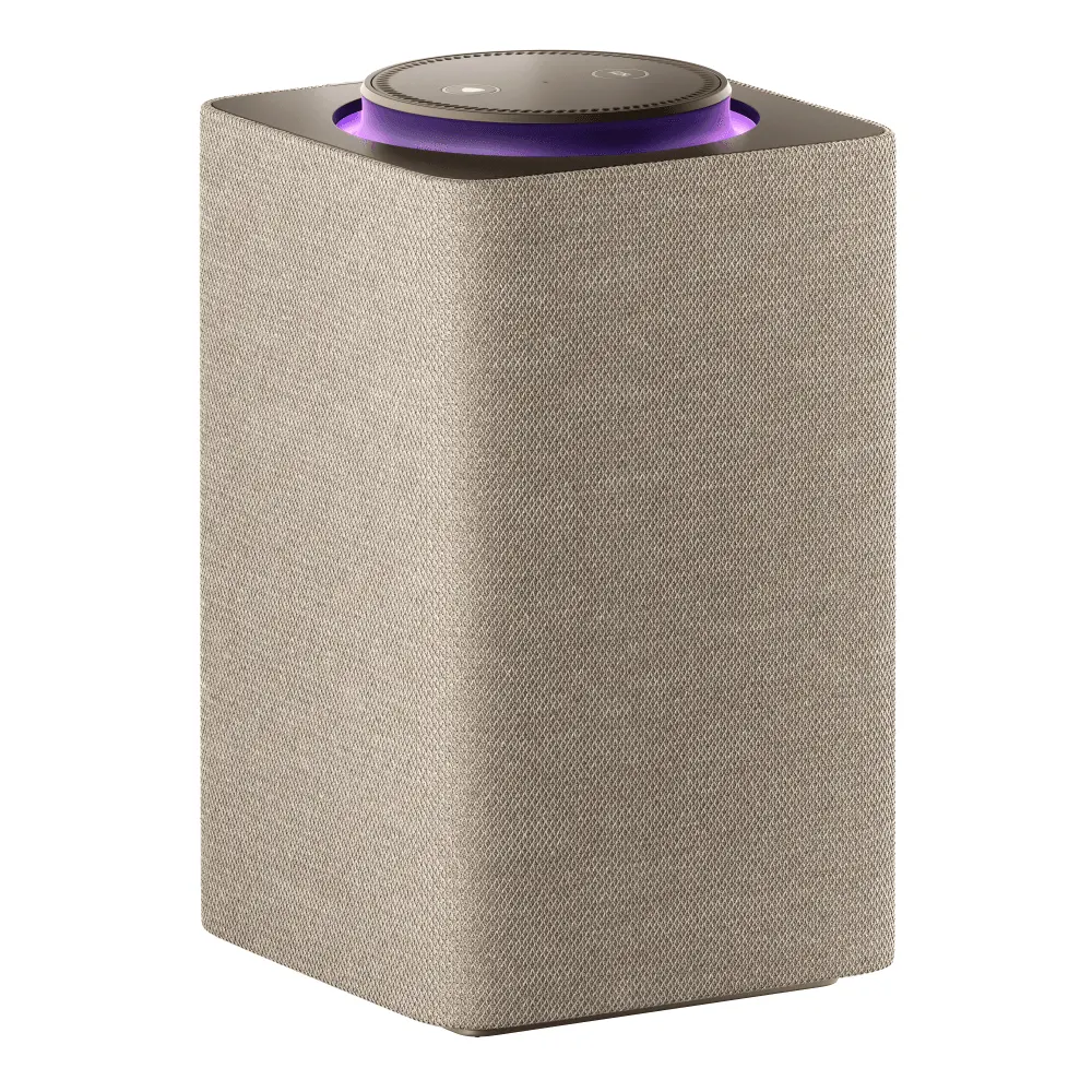 Умная колонка Яндекс Станция Макс с Алисой, с Zigbee, 65Вт, бежевый/beige, YNDX-00053 + пульт YNDX-00402